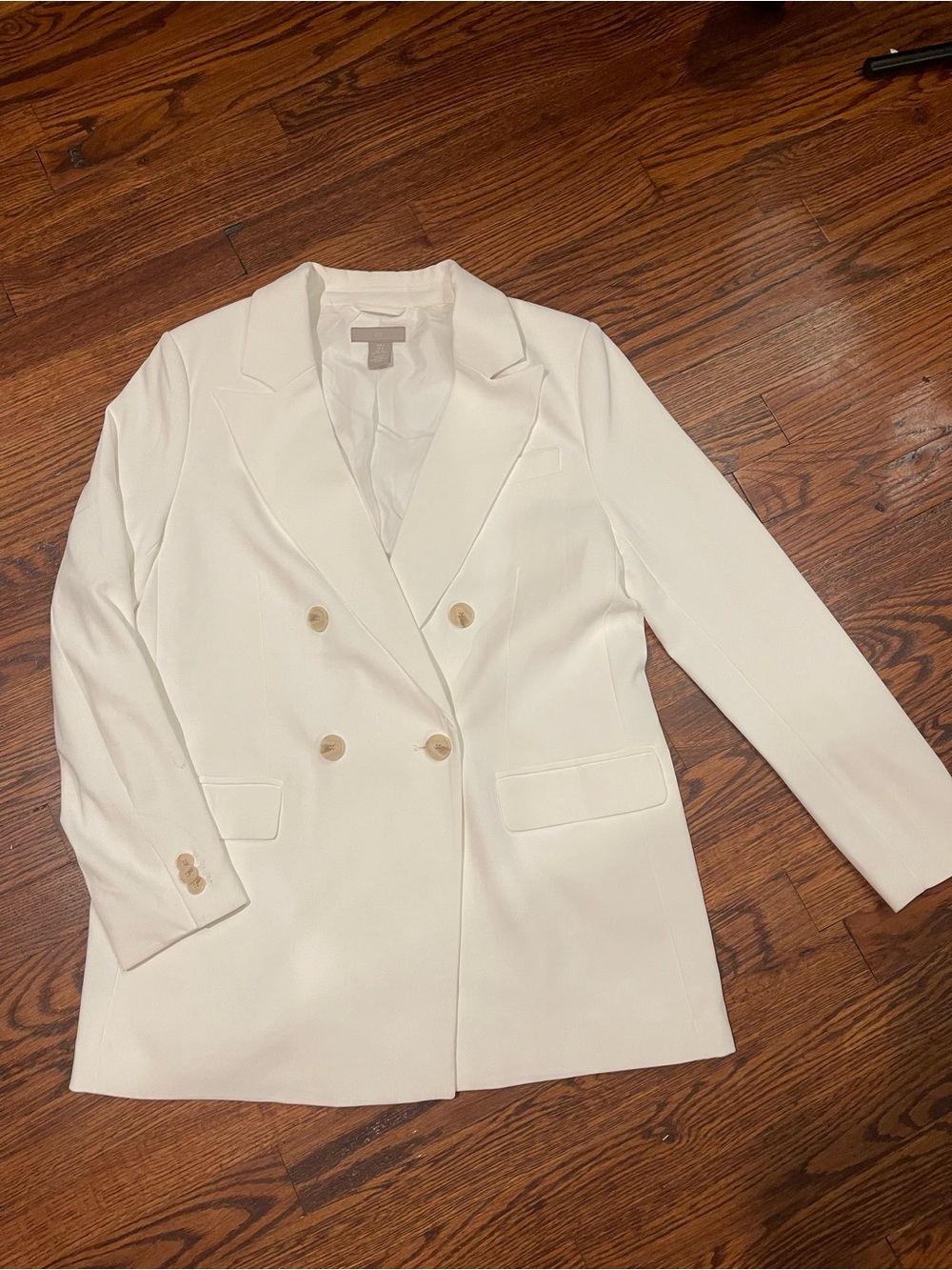H&M oversized White Blazer size Small